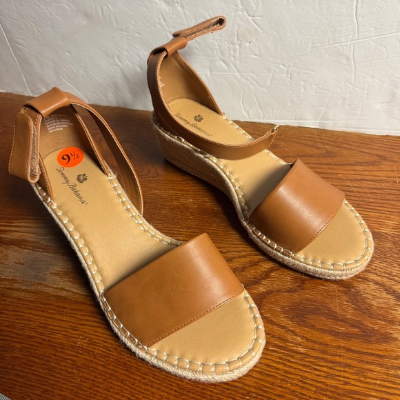 Tommy Bahama Shoes - Tommy Bahama‎ Mini Mayla Tan Brown Espadrille Wedge Sandals Womens 9.5M